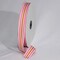 The Ribbon People Pink and White Striped Woven Grosgrain Craft Ribbon 1" x 55 Yards
